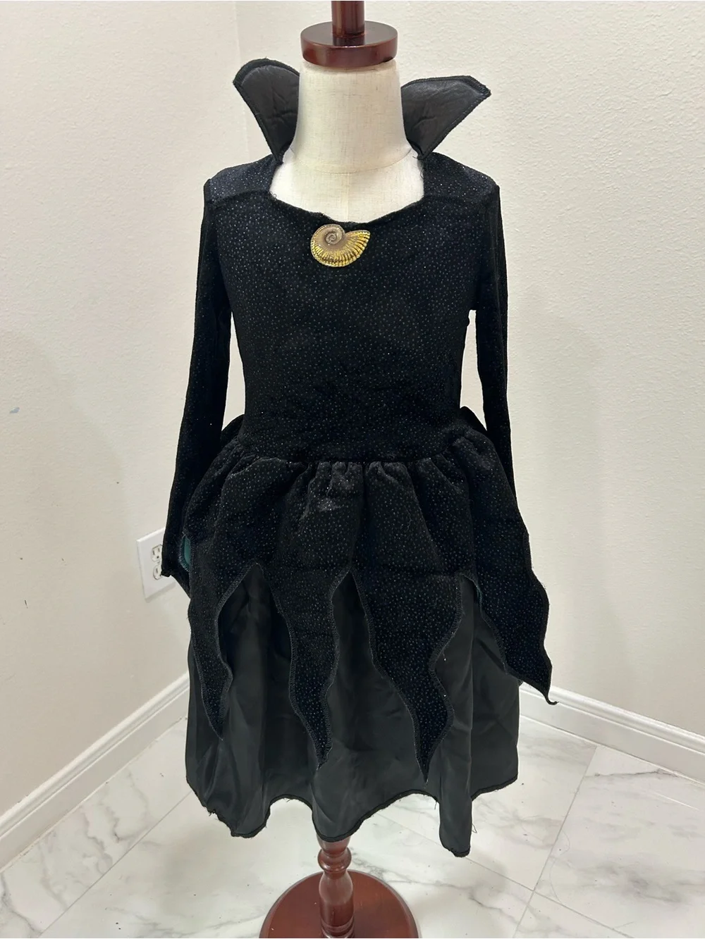 Disney The Little Mermaid Ursula Halloween Costume Dress Kids 7/8
